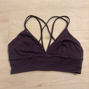 Lululemon Dark Purple Strappy Sports Bra